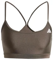 Biustonosze - adidas Damski biustonosz treningowy Aeroreact Light Support Błyszczący biustonosz, XL A-B - miniaturka - grafika 1