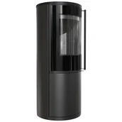 Piece wolnostojące - Piec stalowy SVEN fi 150 7 kW czarne wyłożenie z domykaniem - miniaturka - grafika 1