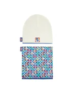 Czapki dla dzieci - Looney Tunes Komplet czapka i komin CEO-ACCCS-AW25-203WBLT Écru - miniaturka - grafika 1