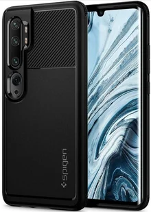 Spigen Rugged Armor etui kompatybilne z Xiaomi Mi Note 10 etui/Xiaomi Mi Note 10 Pro etui ACS00603 TPU silikon czarne etui na telefon komórkowy z karbonowym wzorem etui ochronne Case Black ACS00603 - Akcesoria do smartwatchy - miniaturka - grafika 1