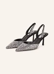 Steve Madden Czółenka Z Odkrytą Piętą Verged Z Ozdobnymi Kamykami schwarz - Czółenka - miniaturka - grafika 1