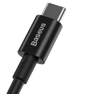 Baseus Superior kabel przewód USB Typ C - USB Typ C szybkie ładowanie Quick Charge / Power Delivery / FCP 100W 5A 20V 1m czarny (CATYS-B01) - Kable USB - miniaturka - grafika 2