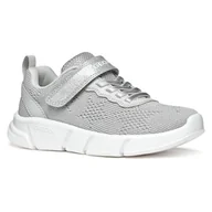 Buty dla dziewczynek - Geox J Aril Girl B Sneakersy dziewczęce, Srebrny, 32 EU - miniaturka - grafika 1