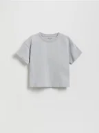 Bluzki dla niemowląt - Reserved - Bawełniany t-shirt - jasnoszary - miniaturka - grafika 1