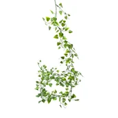 Sztuczne kwiaty - Girlanda ozdobna z liści 150 x 9 cm zielona - miniaturka - grafika 1