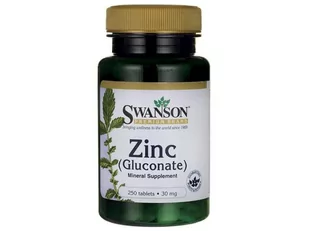 SWANSON Cynk Glukonian 50 mg 250 kapsułek - Witaminy i minerały - miniaturka - grafika 1