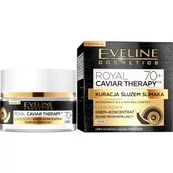 Eveline Royal Caviar Therapy 70+ 50 ml Krem-koncentrat silnie regenerujący na dzień DARMOWA DOSTAWA DO KIOSKU RUCHU OD 24,99ZŁ - Kremy do twarzy - miniaturka - grafika 1