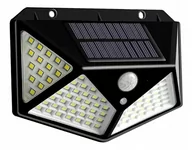 Lampy ogrodowe - LAMPA SOLARNA LED HALOGEN CZUJNIK RUCHU 100 LED - miniaturka - grafika 1