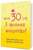 Kartki okolicznościowe i zaproszenia - PAN DRAGON Karnet B6 30 urodziny masz 30 lat i możesz wszystko K.B6-1910 PAND3203 - miniaturka - grafika 1