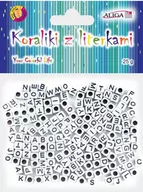 Dekoratorstwo - Koraliki Pja-0330 Plastikowe Z Literkami, Rozm. 6X6Mm, Op.25G Aliga - miniaturka - grafika 1