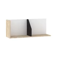 Półki do salonu - Półka 90 PAX-09 Pax MebloCross Dąb Endgrain / Biały / Błękit - miniaturka - grafika 1