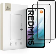 Szkła hartowane na telefon - SZKŁO HARTOWANE TECH-PROTECT GLASS FIT+ 2-PACK XIAOMI REDMI 15 4G / 5G BLACK - miniaturka - grafika 1