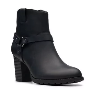 Verona Rock [black leather] - rozmiar 40 - Botki damskie - miniaturka - grafika 1