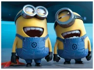 Ciasta i półprodukty do ciast - Dekoracyjny opłatek tortowy Minionki - A4 - miniaturka - grafika 1