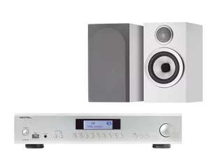 Rotel A12 MKII (srebrny) + 707 S3 (biały) - Zestawy stereo - miniaturka - grafika 1