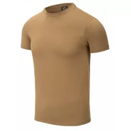 Odzież taktyczna i umundurowanie - Koszulka Helikon-Tex z bawełny organicznej SLIM - Coyote - miniaturka - grafika 1