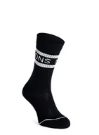 Skarpetki kolarskie - Skarpety turystyczne Mons Royale Signature Crew Sock - black/white - miniaturka - grafika 1