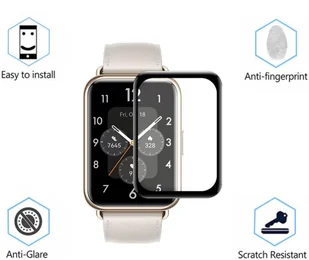 Szkło Ochronne Hybrydowe z Ramką do Huawei Watch Fit 2 - Akcesoria do smartwatchy - miniaturka - grafika 5