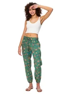 Spodnie damskie - Aller Simplement Spodnie w kolorze turkusowo-czerwonym - miniaturka - grafika 1