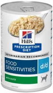 Mokra karma dla psów - Hills Prescription Diet d/d Food Sensitivities, kaczka - 24 x 370 g - miniaturka - grafika 1