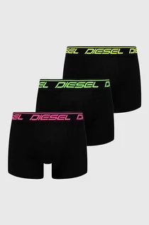 Majtki męskie - Diesel bokserki 3-pack męskie kolor czarny - grafika 1