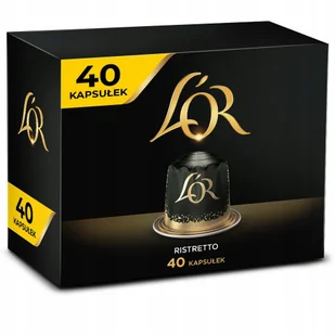 Kapsułki do Nespresso L'OR Ristretto 4x10 szt - 40szt - Kawa w kapsułkach i saszetkach - miniaturka - grafika 1