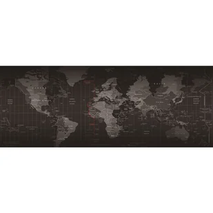 Podkładka pod mysz WG 75 × 30 cm - mapa světa - Podkładki pod mysz - miniaturka - grafika 1