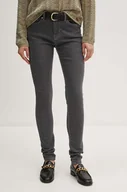 Spodnie damskie - Pepe Jeans jeansy SKINNY JEANS MW damskie kolor szary PL204728UH8 - miniaturka - grafika 1