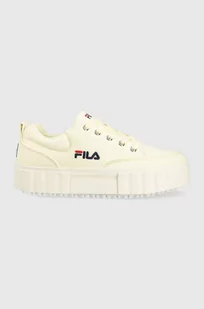 Fila tenisówki Sandblast damskie kolor żółty - Trampki damskie - miniaturka - grafika 1