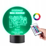 Lampy pozostałe - Lampka na Biurko Statuetka Prezent Dzień Dziecka - miniaturka - grafika 1