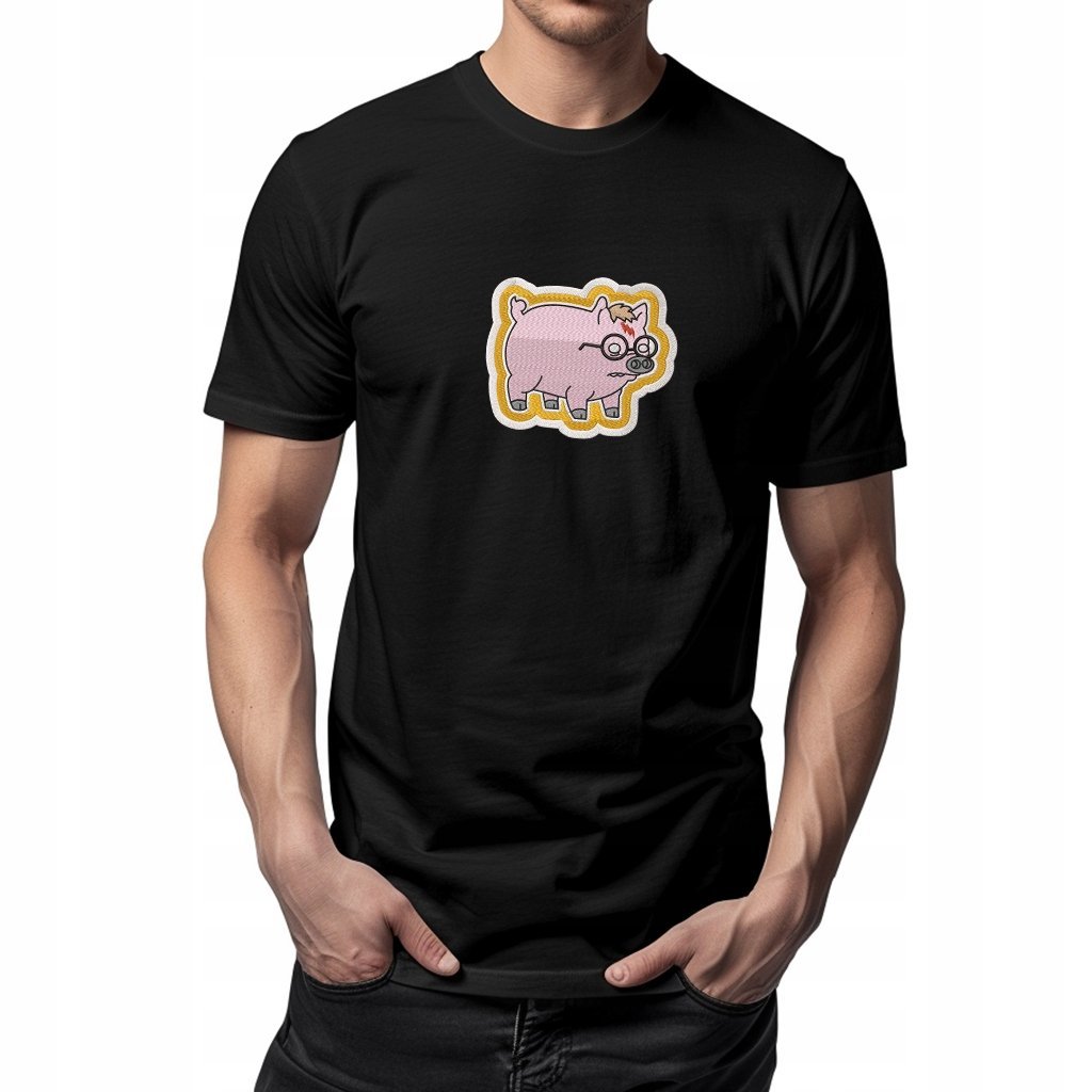 Koszulka Świnka Harry Potter - Haft Premium, Bawełna 100% XL