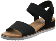 Sandały damskie - Skechers Desert Kiss płaskie sandały damskie, czarny, 41 EU - miniaturka - grafika 1