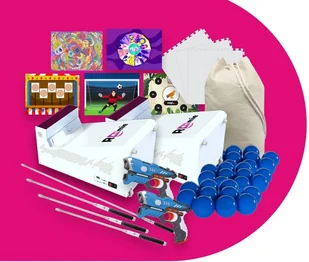 Zestaw Aktywna Tablica ścianka Roomie Extra + Roomie Premium - Tablice interaktywne - miniaturka - grafika 1