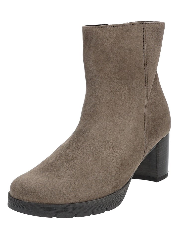 Gabor Skórzane botki w kolorze brązowym