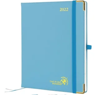Kalendarz Książkowy A5 2022 Notes Niebieski - Kalendarze - miniaturka - grafika 1