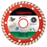 Akcesoria do elektronarzędzi - VERTO Tarcza diamentowa 115 x 22,2 mm, turbo - miniaturka - grafika 1