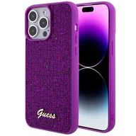 Etui i futerały do telefonów - Etui GUESS Disco Metal Script do Apple iPhone 15 Pro Max Fuksja - miniaturka - grafika 1