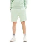 Spodenki damskie - TOM TAILOR Denim Męskie szorty bermudy, 31150 - Green White Chambray, XL - miniaturka - grafika 1
