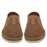 Półbuty męskie - Espadryle Rieker B5297-64 Brązowy - miniaturka - grafika 1