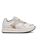 Trampki damskie - Geox Sneakersy "Runntix" w kolorze złoto-kremowym - miniaturka - grafika 1