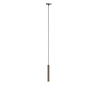 Lampy sufitowe - QAZQA Nowoczesna wisząca lampa w kolorze ciemnego brązu do systemu szynowego jednofazowego - Slimline Keno - miniaturka - grafika 1