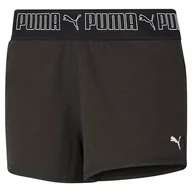 Spodenki damskie - PUMA damskie regularne szorty sportowe 3" damskie, czarny, M - miniaturka - grafika 1