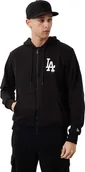 Bluzy męskie - New Era New Era MLB League Los Angeles Dodgers Essential Zip Hoodie 60284775 Czarne M - miniaturka - grafika 1