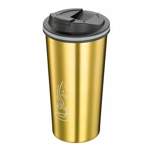 Kubek termiczny, 0,36 l, śred. 9 x 16,5 cm, stal nierdzewna, kolor złoty kod: CI-547061 + Sprawdź na SuperWnetrze.pl - Kubki termiczne - miniaturka - grafika 1