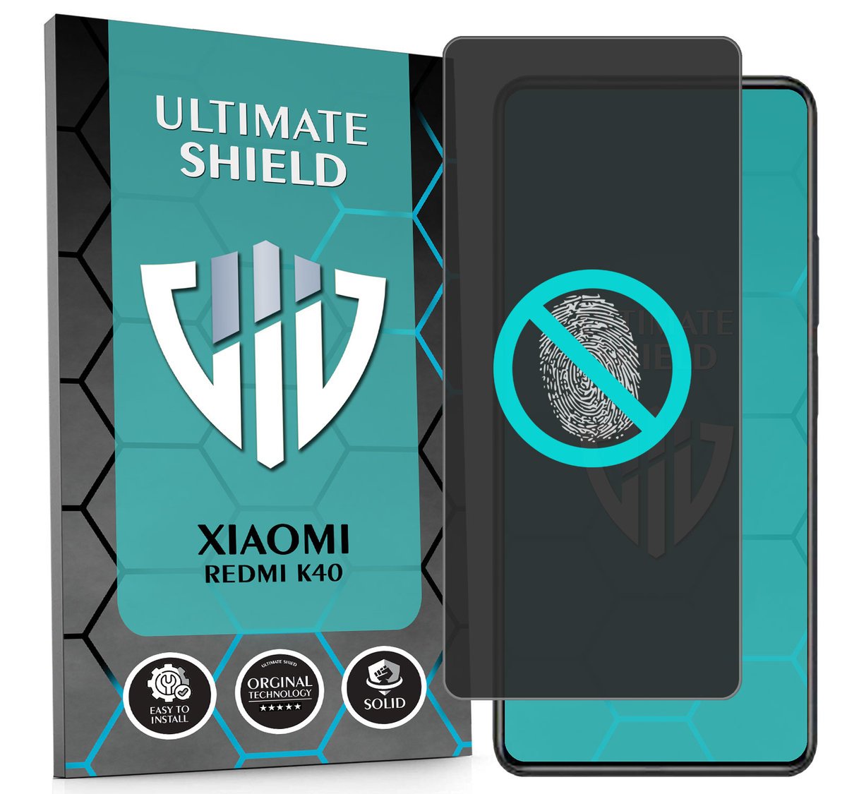 NAJLEPSZE SZKŁO 5D PEŁNE DO XIAOMI REDMI K40 SZKIEŁKO NIETŁUKĄCE ORYGINAŁ