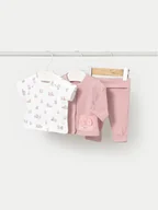 Komplety dla niemowląt - Mayoral Komplet dresowy 1877 Różowy Regular Fit - miniaturka - grafika 1