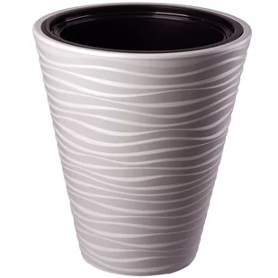 Doniczka okrągła Temara 40 cm szaro-beżowa - Donice - miniaturka - grafika 1