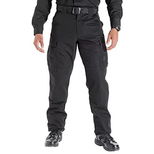 Koszulki i topy damskie - 5.11 Tactical męskie lekkie spodnie robocze TDU Ripstop, regulowane, wykończenie teflonowe, styl 74003 czarne - grafika 1