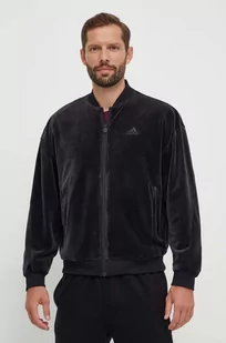 adidas kurtka bomber dwustronna męska kolor czarny przejściowa oversize - Kurtki męskie - miniaturka - grafika 1