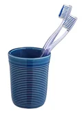 Kubki na szczoteczki do zębów - Pojemnik na szczoteczki do zębów SADA, ceramiczny,granatowy, Ø 8 cm, Wenko - miniaturka - grafika 1